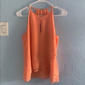 Layered Surfer Orange Halter Top
